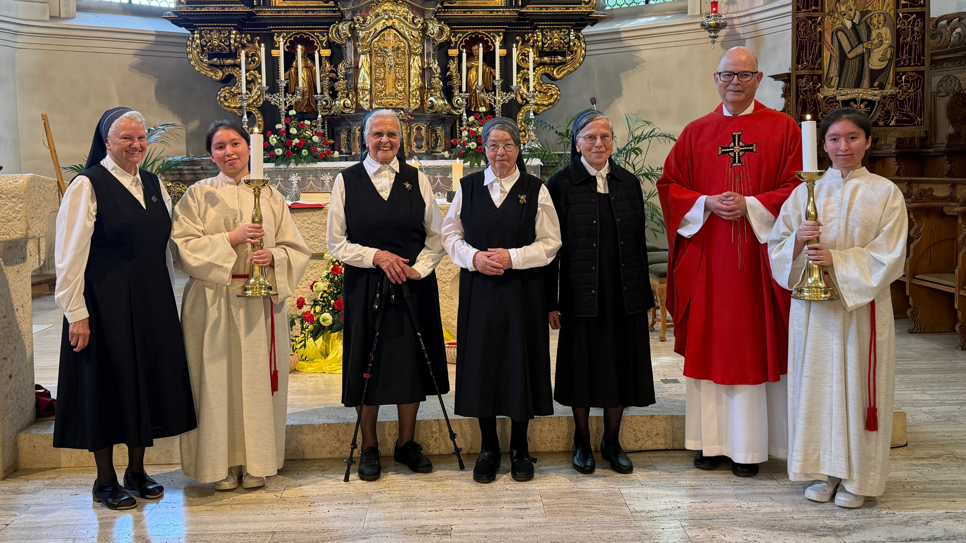 Schwester Maria Virginia Haas und Schwester Simone Blum feiern ihr Professjubiläum